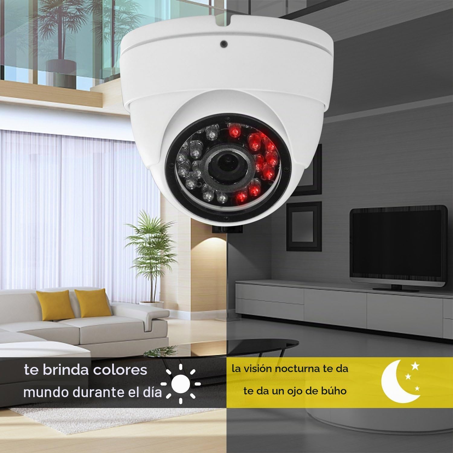 Cámara CCTV analógica HD 1080P 4 en 1 (TVI\/AHD\/CVI\/960H analógic...