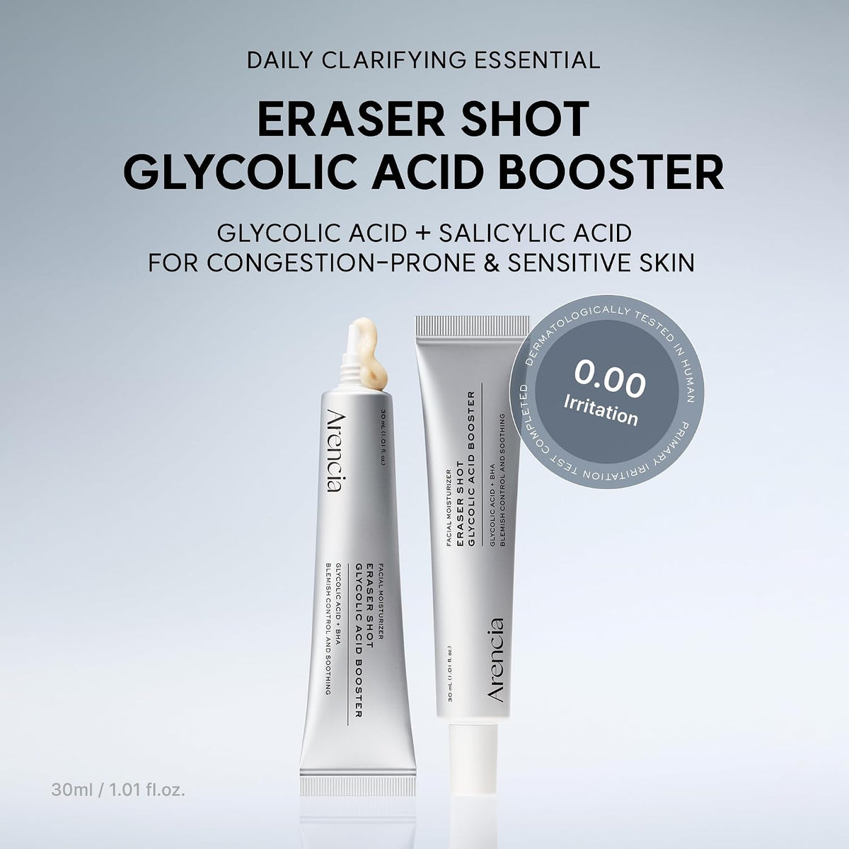 Arencia Eraser Shot - Suero potenciador de ácido glicólico con AHA...