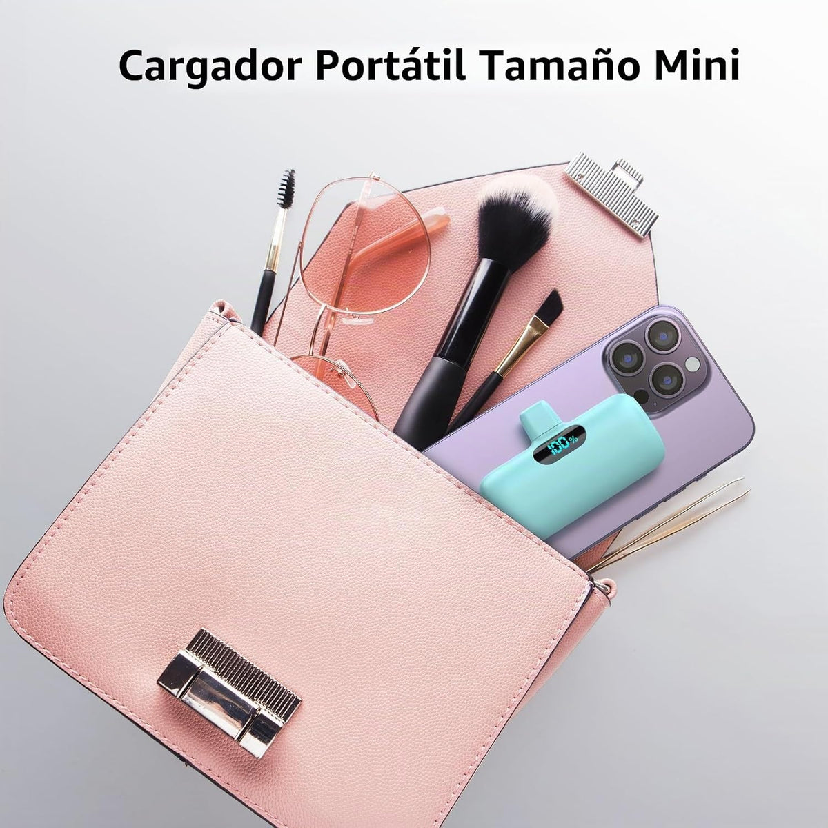 Mini cargador portátil USB C, batería de carga rápida PD de 5000 mA...