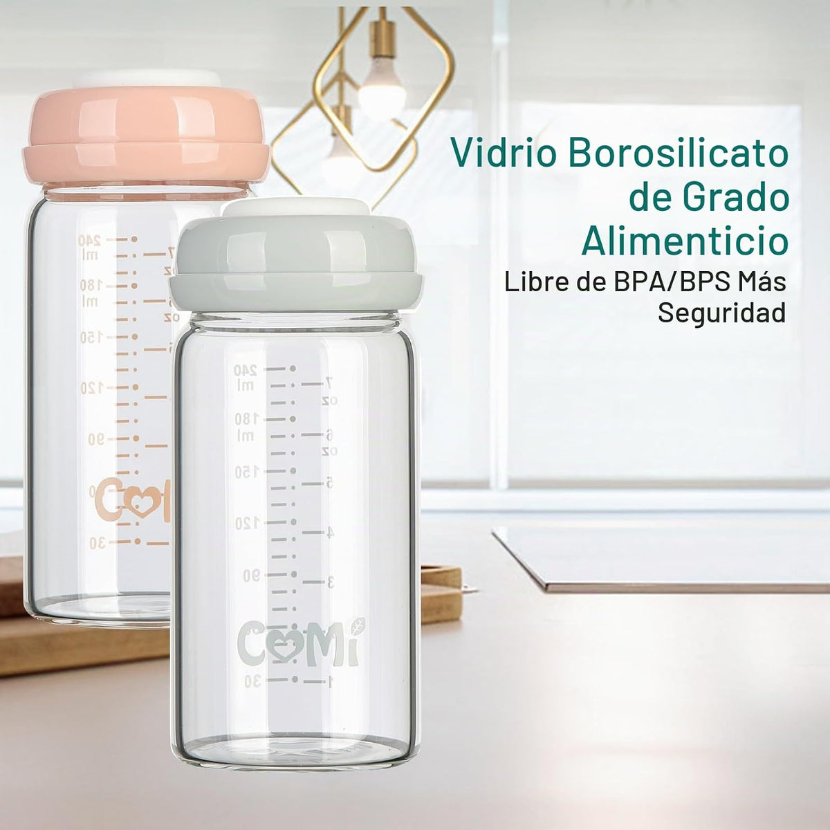 COMI Botella de Almacenamiento y Recolección de Leche Materna de Cu...