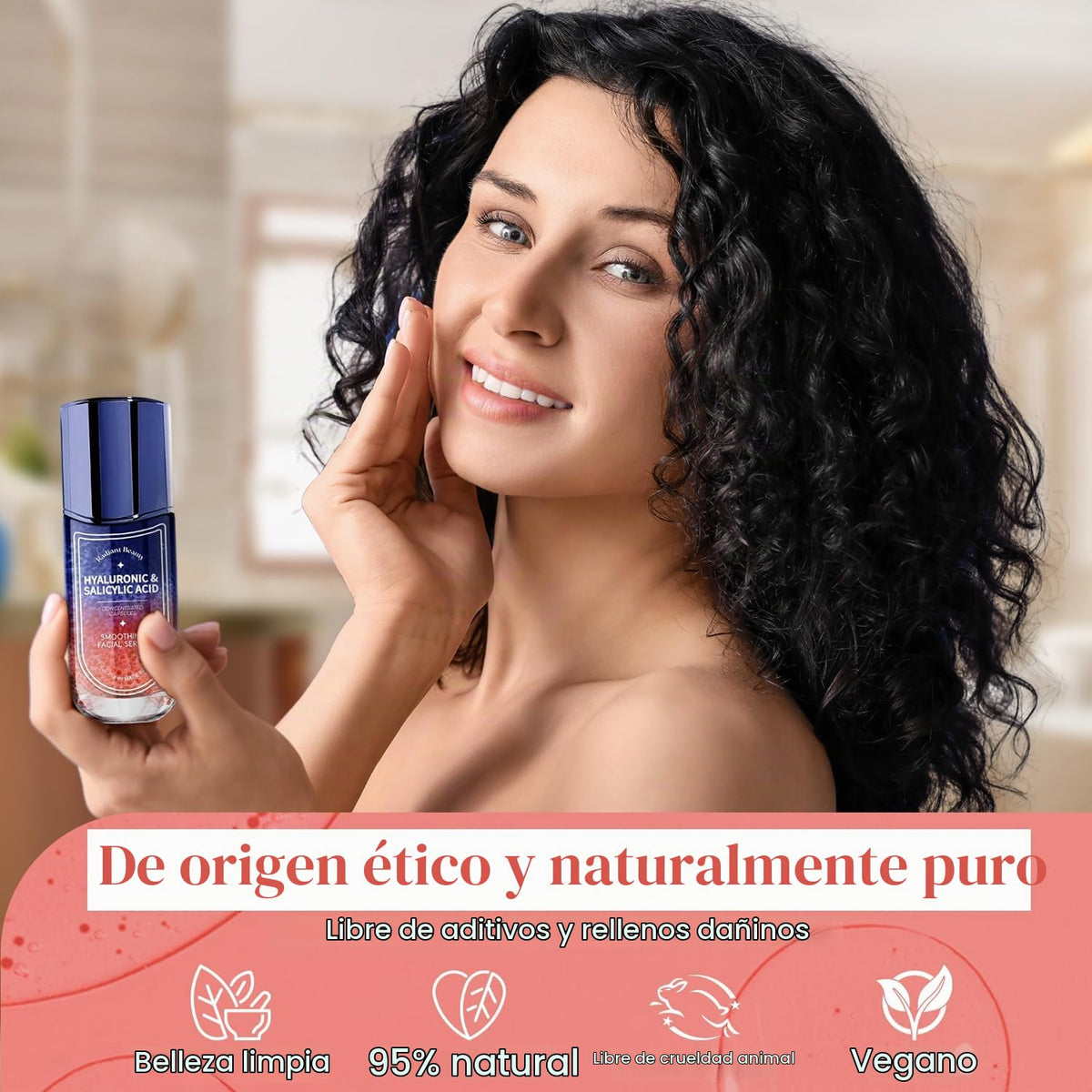 Radiant Beauty Suero Facial de Ácido Hialurónico - Antienvejecimien...