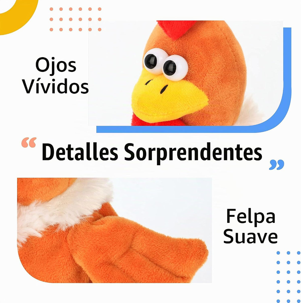 Hopearl Talking Chicken repite lo que dices Walking Chick juguete a...