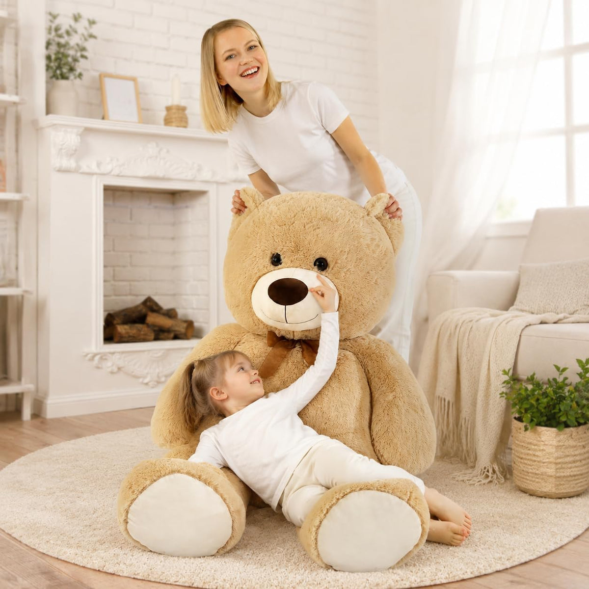 MorisMos Oso de Peluche Gigante Animal de Peluche 4 Pies, 51'&#...