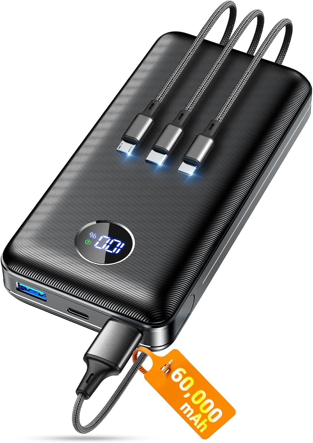 Cargador portátil ZZI Power Bank 60000mAh, batería de carga rápida...