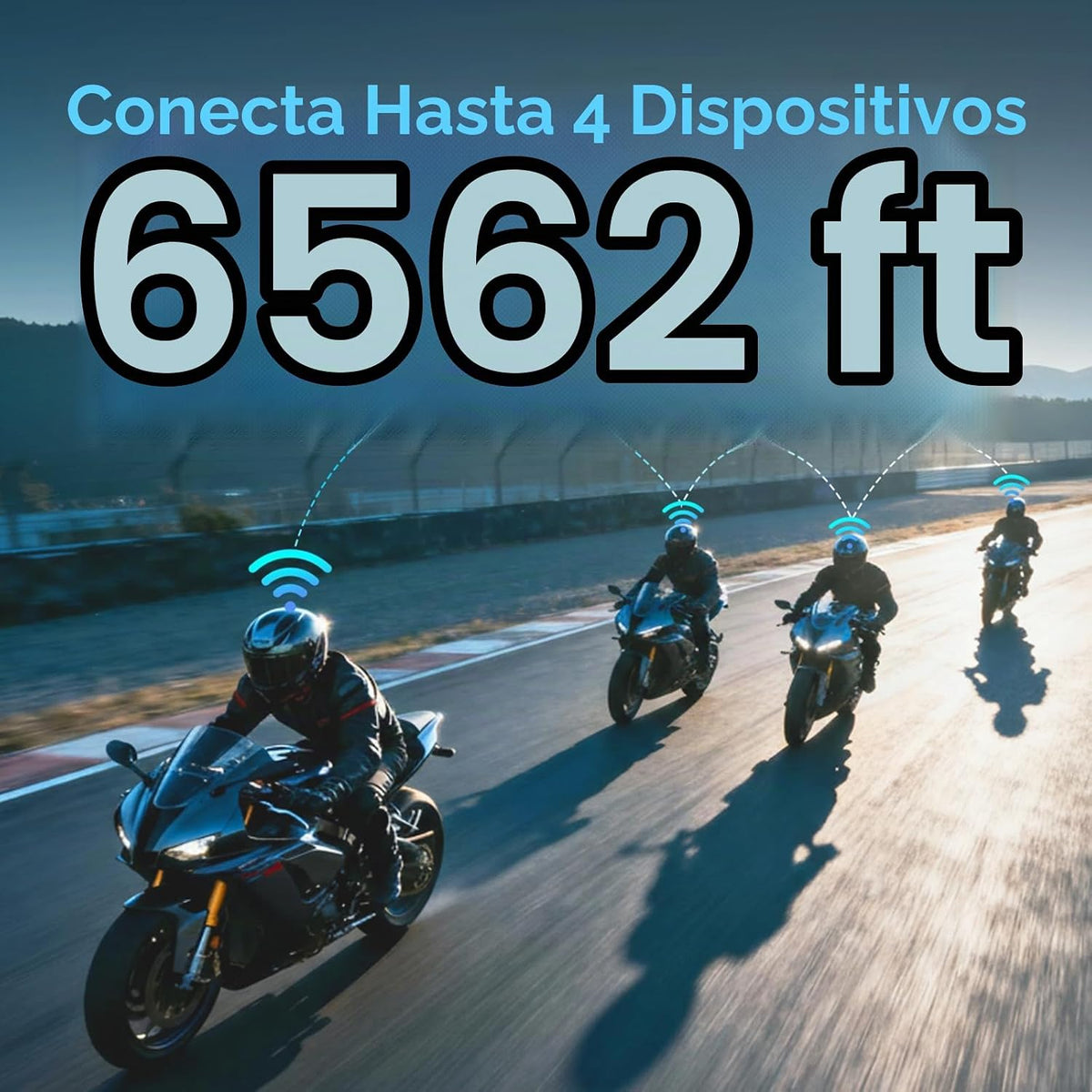 Vernee Altavoces Bluetooth para casco de motocicleta, 4 conductores...