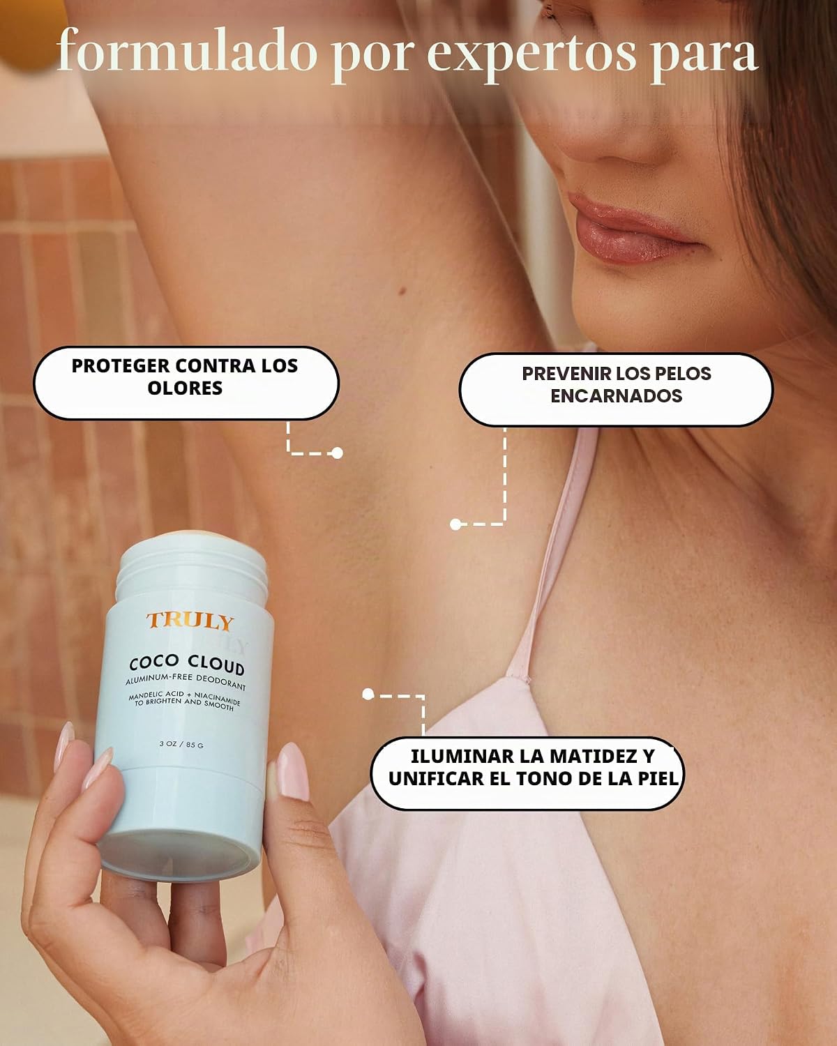 Truly Desodorante Beauty Coco Cloud | Sin aluminio para pieles sens...