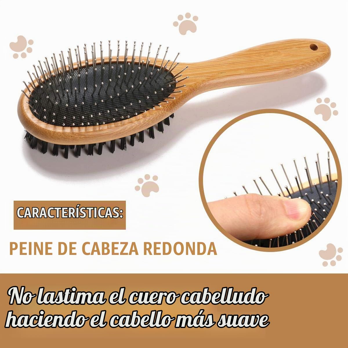 KylePet Cepillo para perros, cepillo de doble cara para mascotas co...