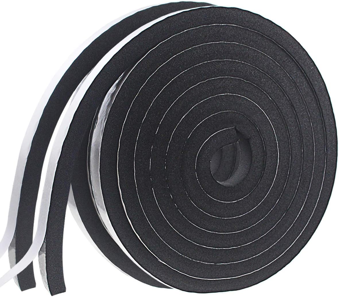 Burletes para puertas y ventanas, 1 x 4\/5 pulgadas x 16,5 pies x 2...