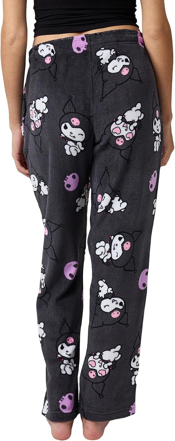 Kuromi - Pantalón de pijama de felpa para mujer