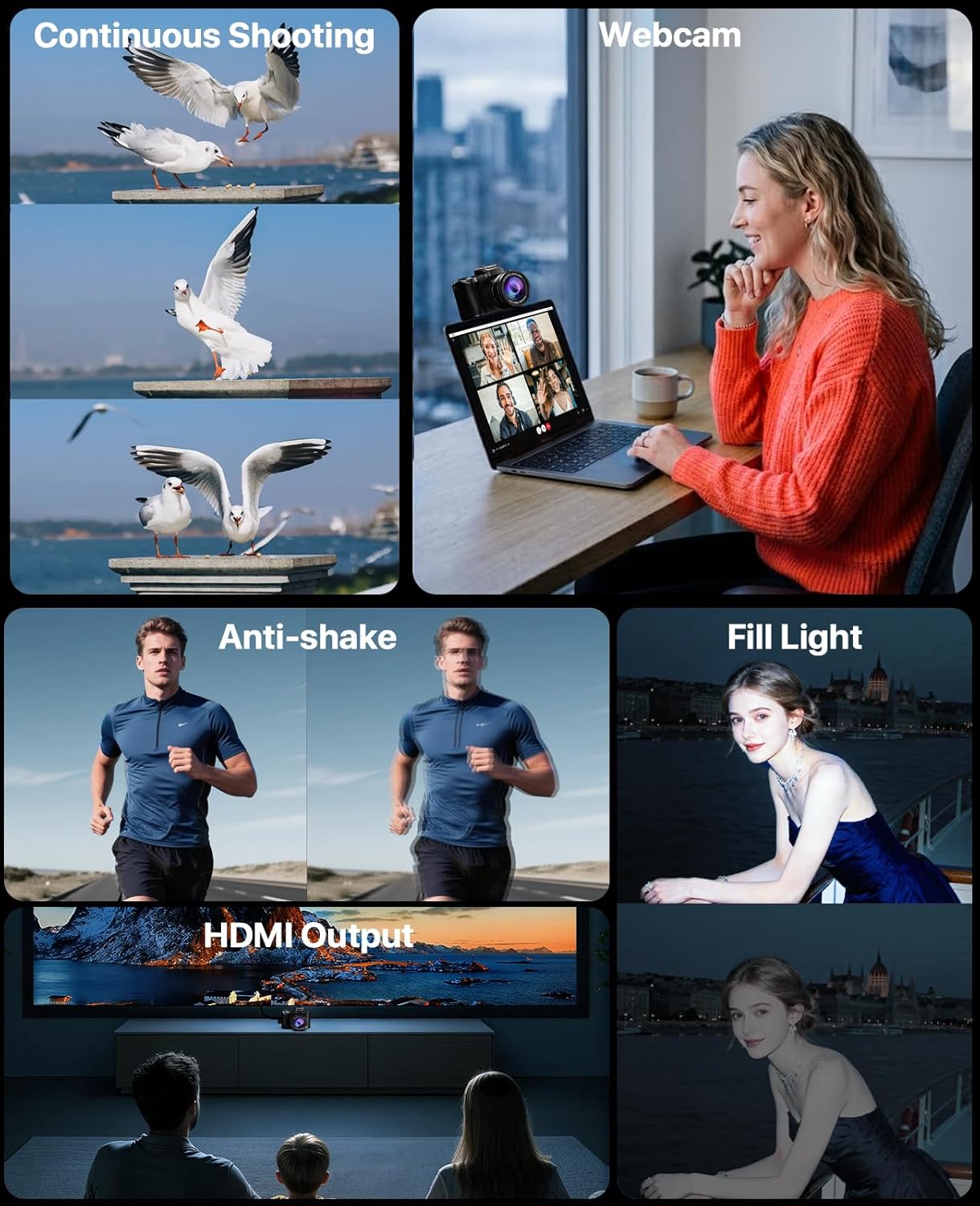 Cámaras digitales 8K para fotografía, enfoque automático 2026 88MP...