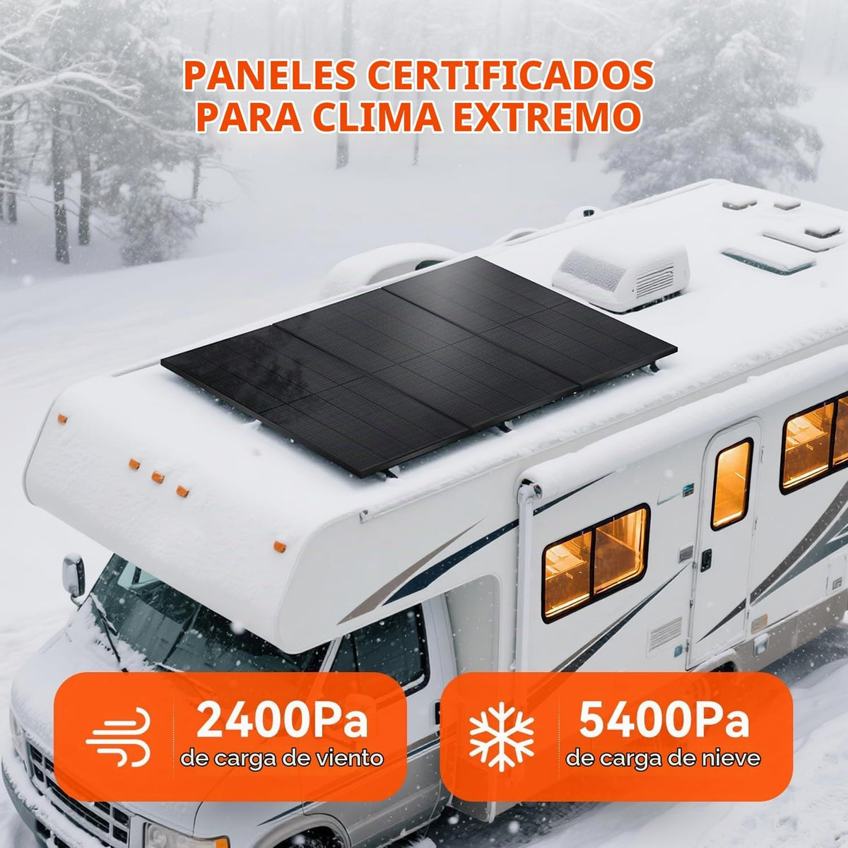 RICH SOLAR Panel solar monocristalino de 250 W, 12 voltios, 16bb, c...