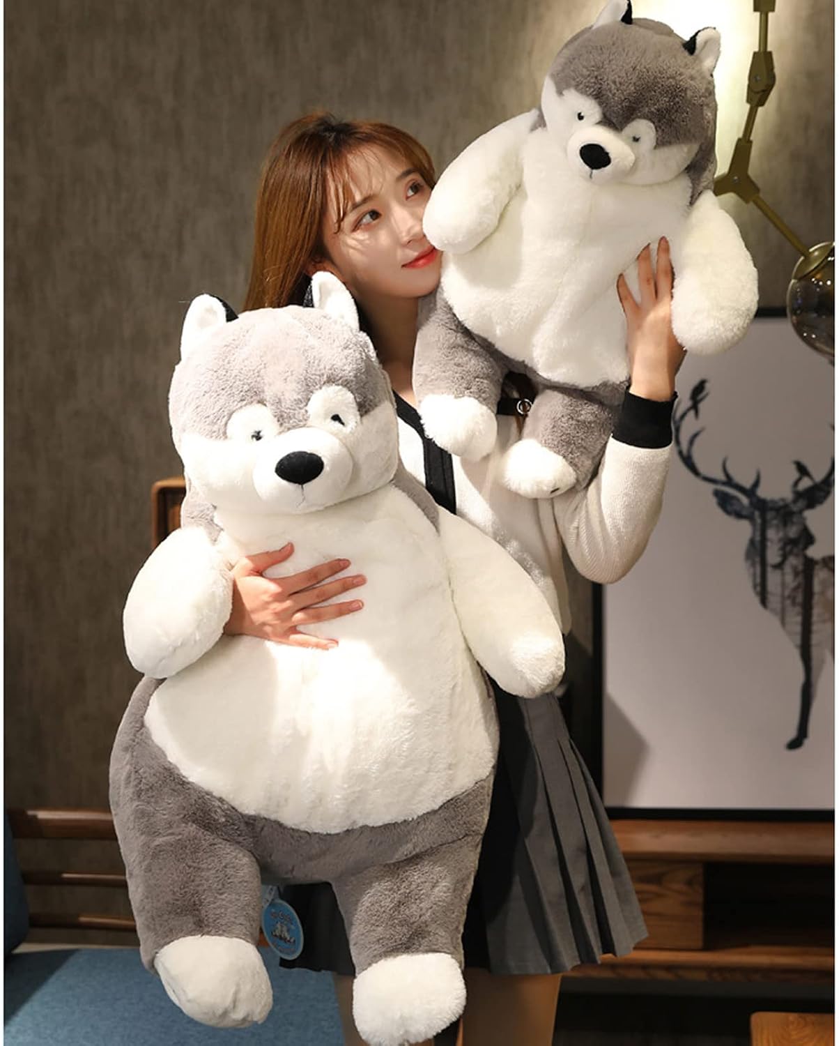 ronivia Husky Animales de Peluche con Peso, 21.5" 5.2 lbs Jugue...