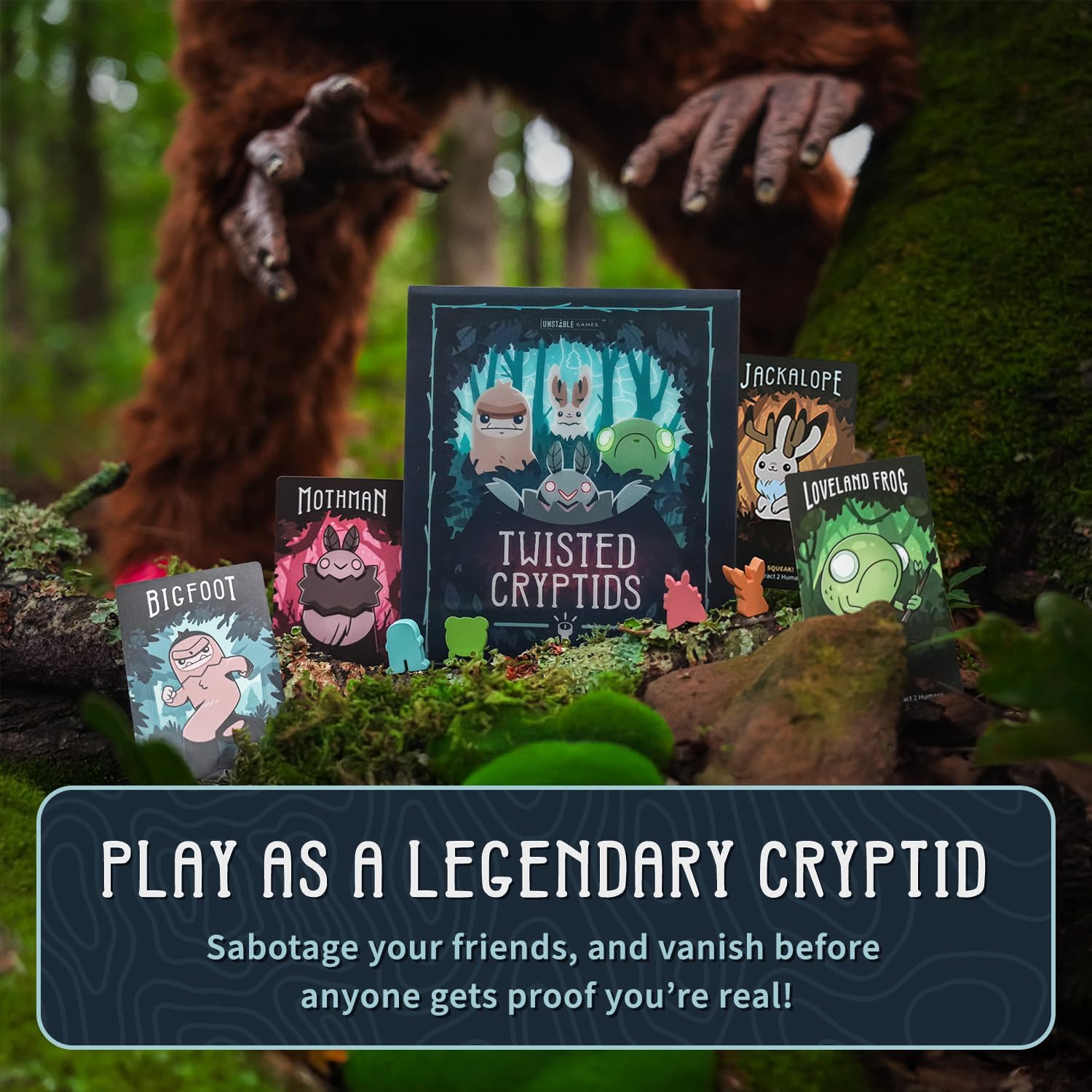 Unstable Games Twisted Cryptids Juego de Mesa - Juego de Cartas de...