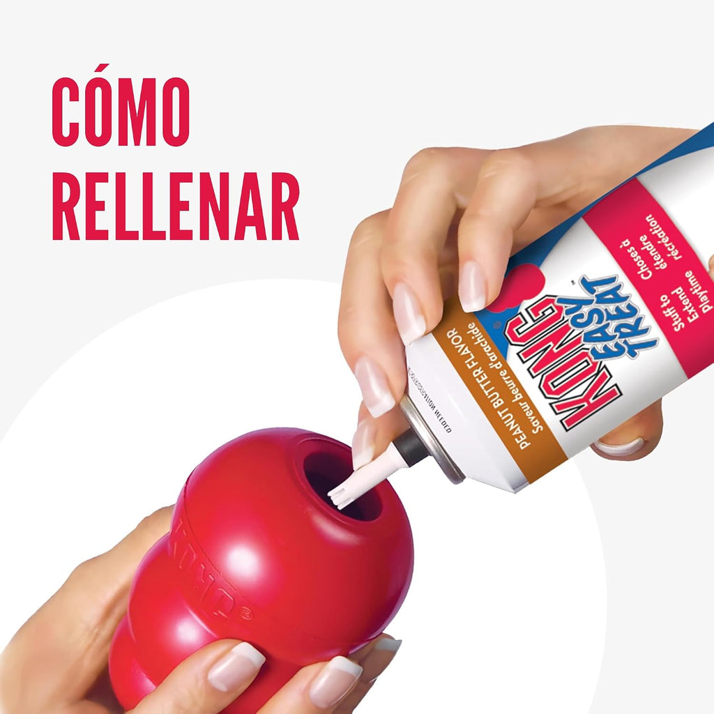Juguete de perro rellenable clásico KONG - Juguete para morder y bu...