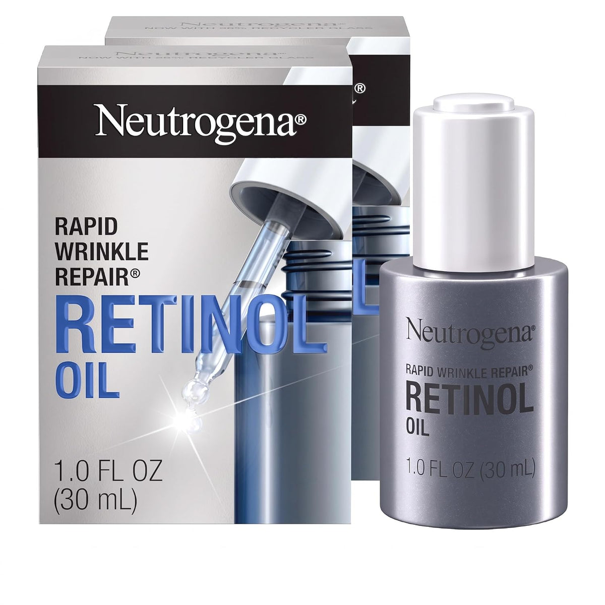 Neutrogena Aceite facial de retinol de reparación rápida de arrugas...