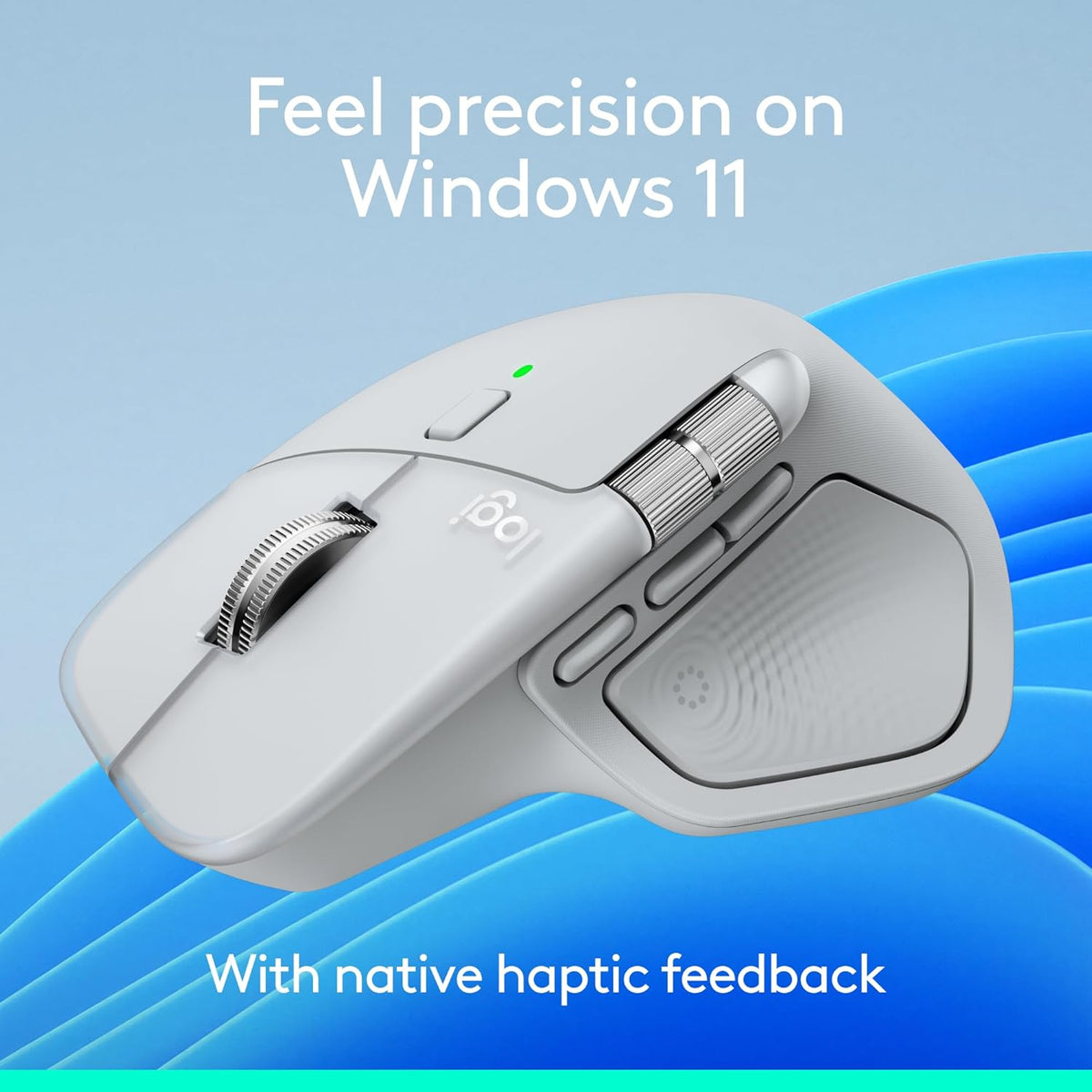 Logitech Mouse inalámbrico ergonómico MX Master 4 con Hápticos, col...