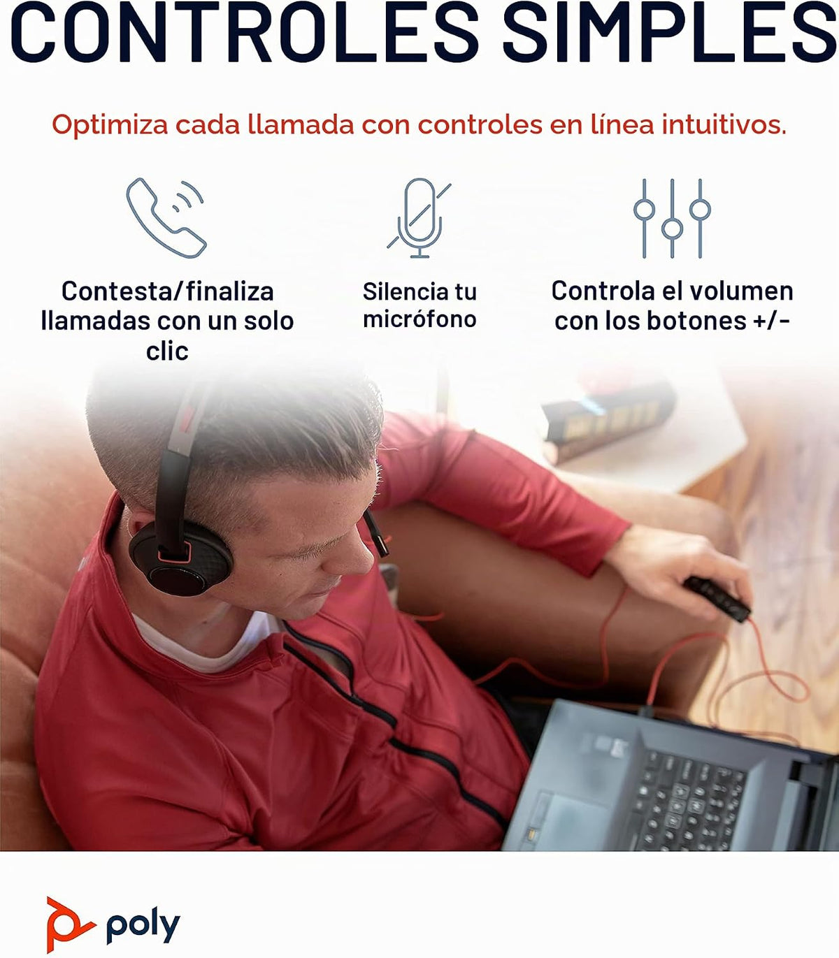 Poly Blackwire 5220 USB-A - Auriculares con cable (Plantronics) \u2...