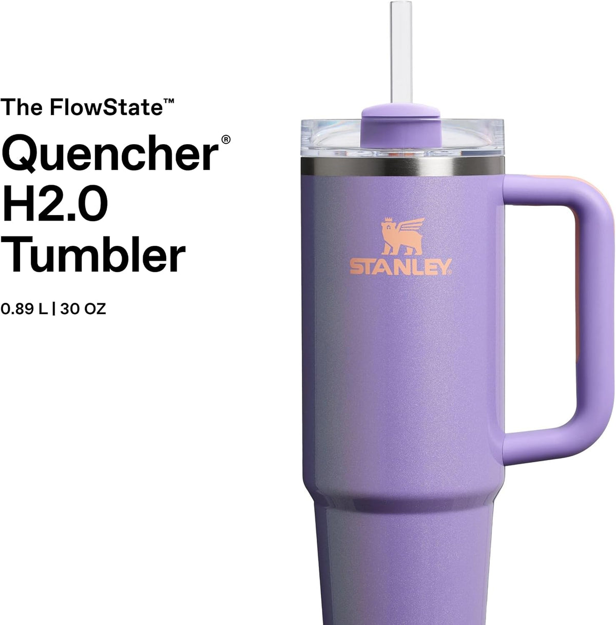 Vaso STANLEY 1913 Quencher H2.0 FlowState 0,89 L - Bígaro brillante...
