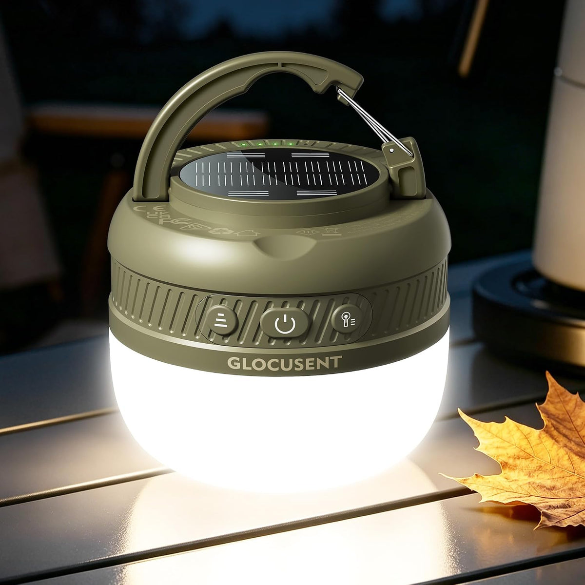 Glocusent Luz de bolsillo recargable USB para acampar