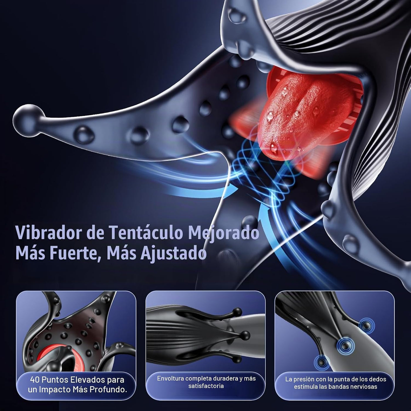 EINSEO Juguete sexual masculino vibrador para el pene \u2013 Mastur...