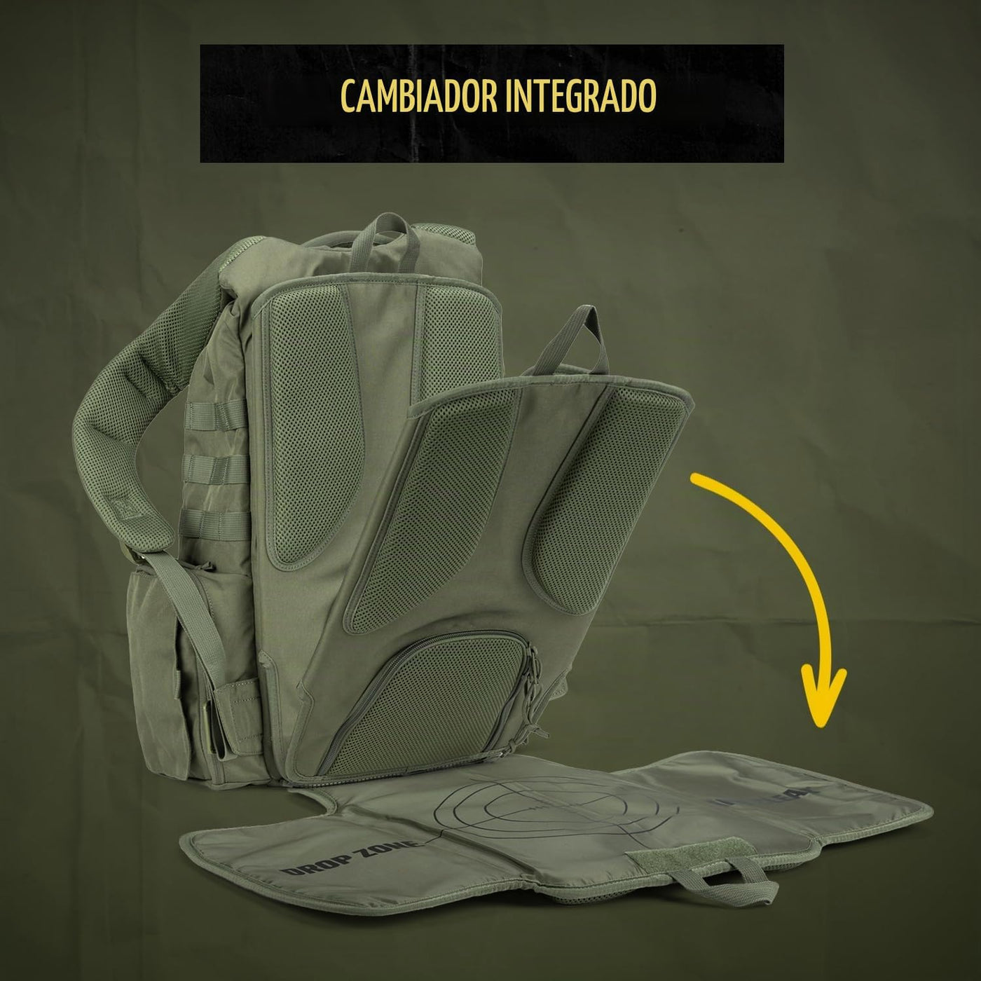 Tactical Baby Gear Daypack Mochila Táctica de Pañales para Papás -...