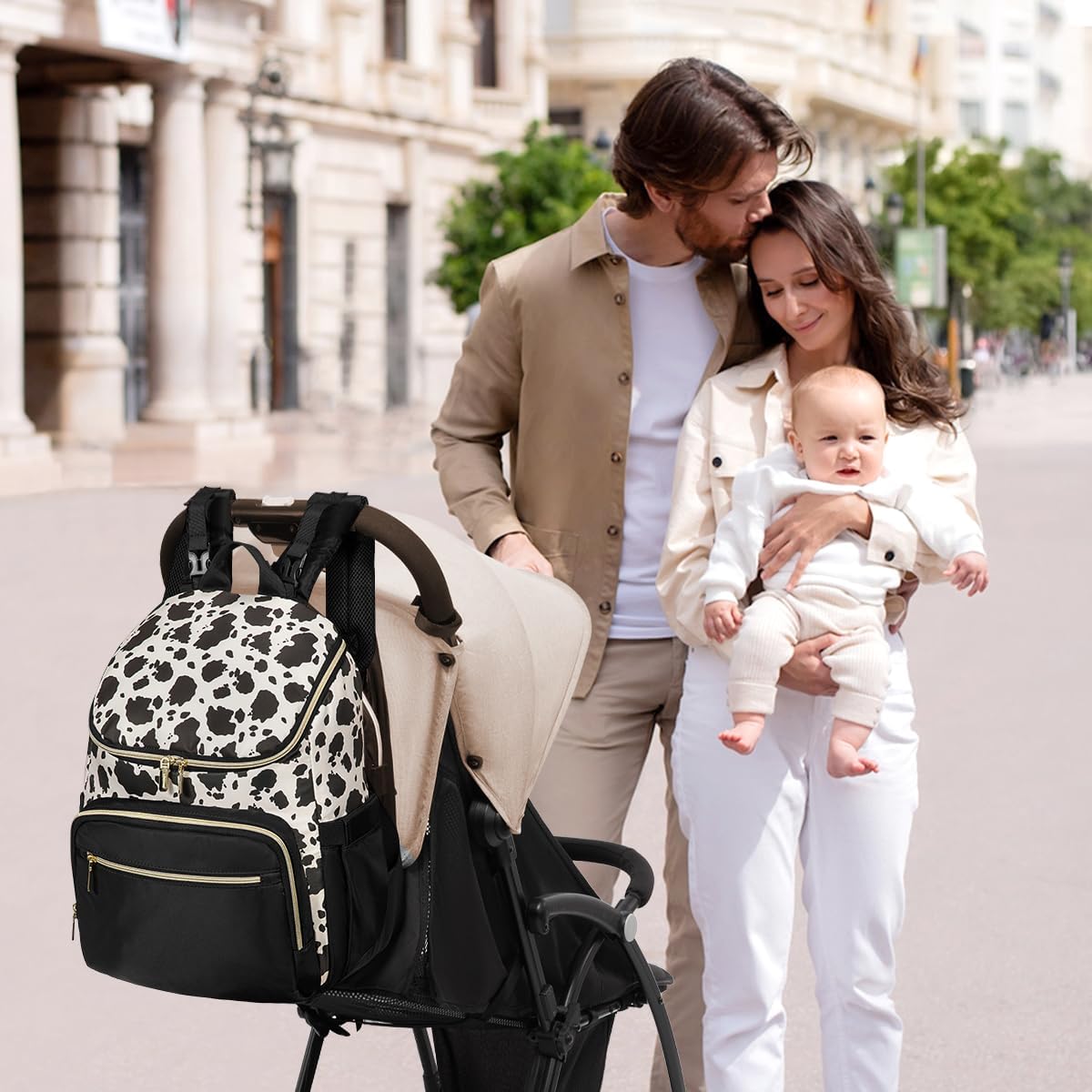 LOVEVOOK Mochila para Pañales de Gran Capacidad con Cambiador Portá...
