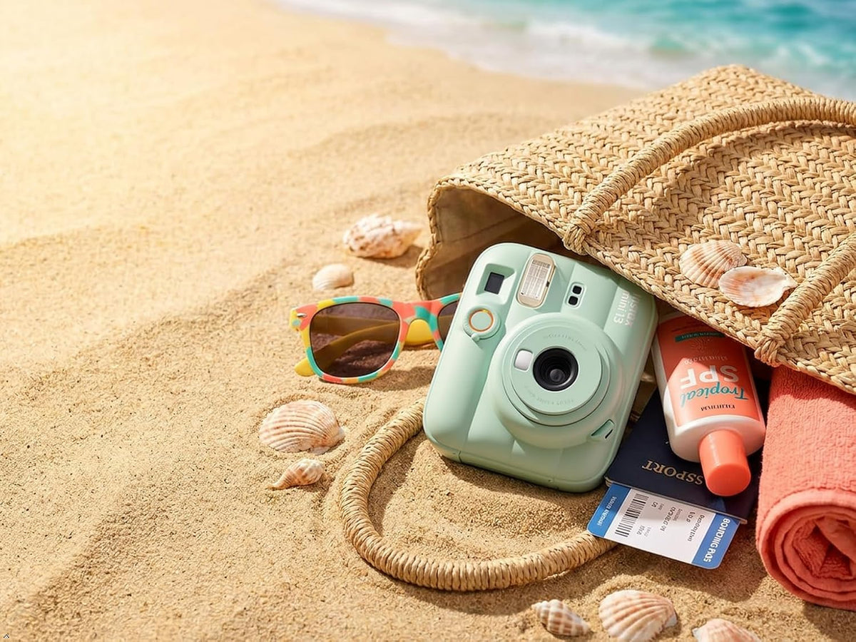 Fujifilm Cámara instantánea Instax Mini 13 Frost Blue + paquete de...
