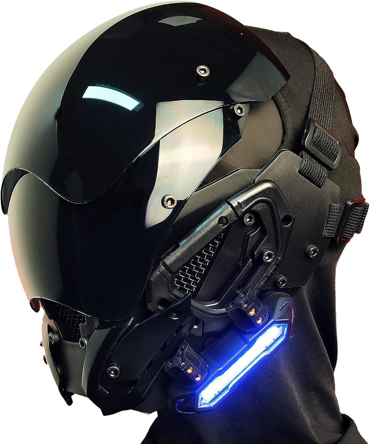 Marikito Casco Punk Futurista Techwear Científico Ficción Gótico -...