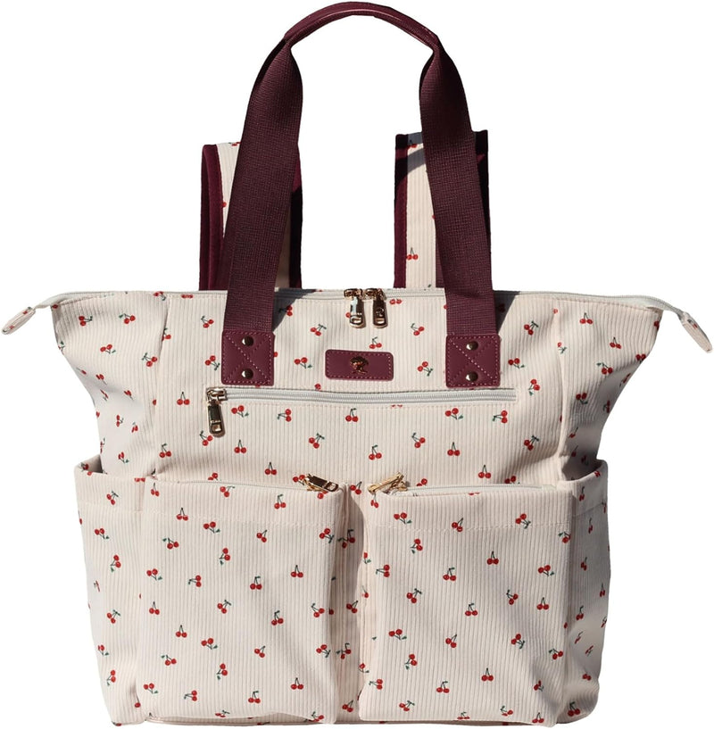 ESVAN Bolsa de pañales Totepack Mochila 2 en 1 para mujer, multifun...