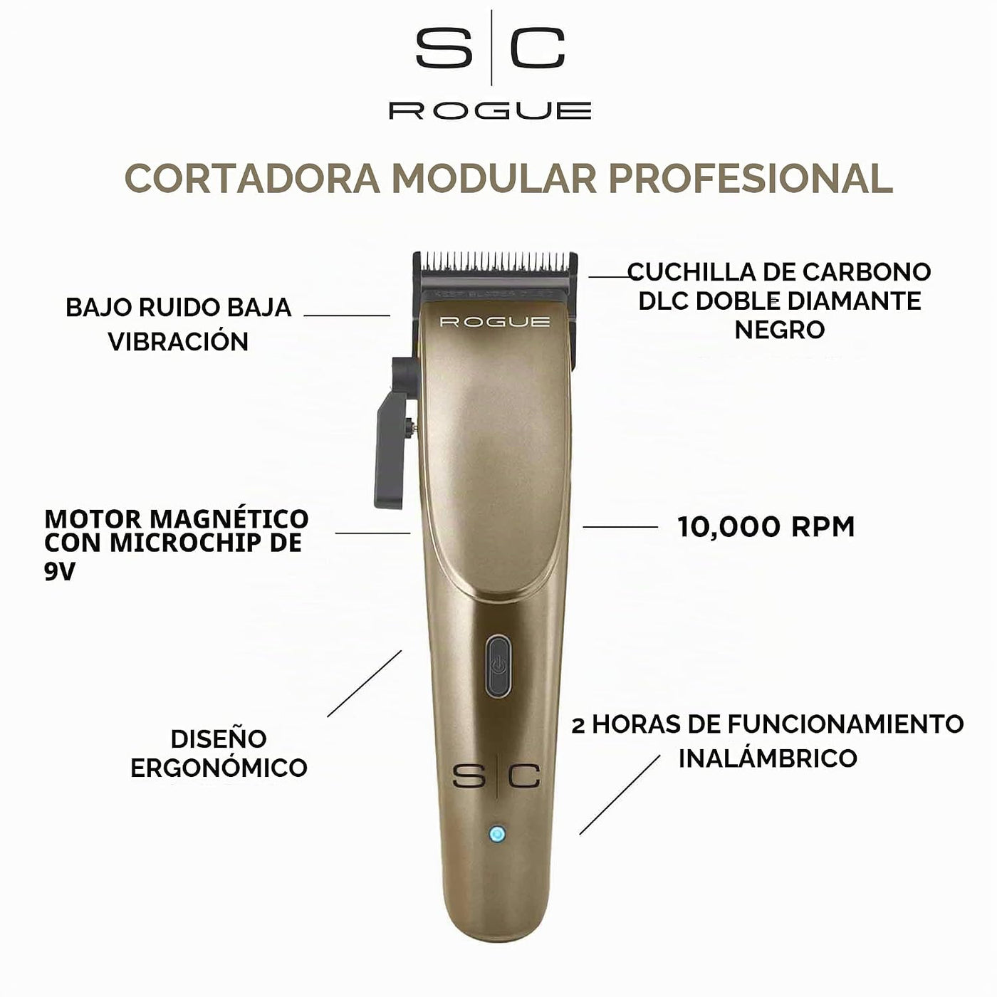 StyleCraft Rogue Professional Cortapelos y Recortadora Inalámbrica...