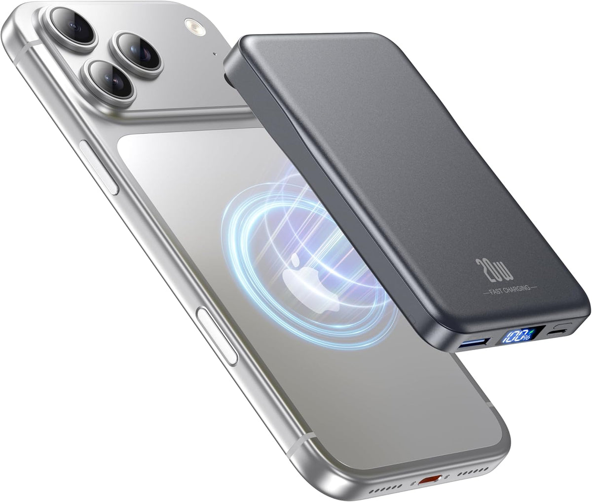 Cargador portátil magnético de 10000 mAh, batería MagSafe de carga...