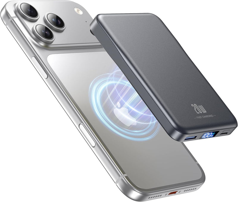 Cargador portátil magnético de 10000 mAh, batería MagSafe de carga...