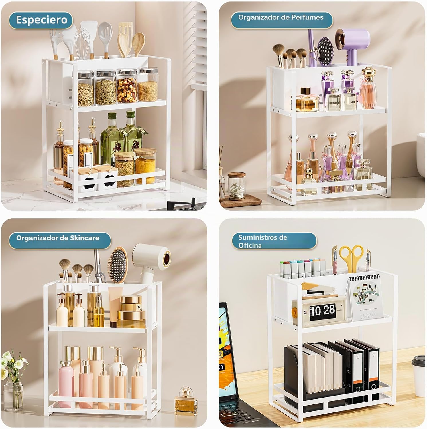 SanDream Organizador de herramientas para el cabello, encimera de b...