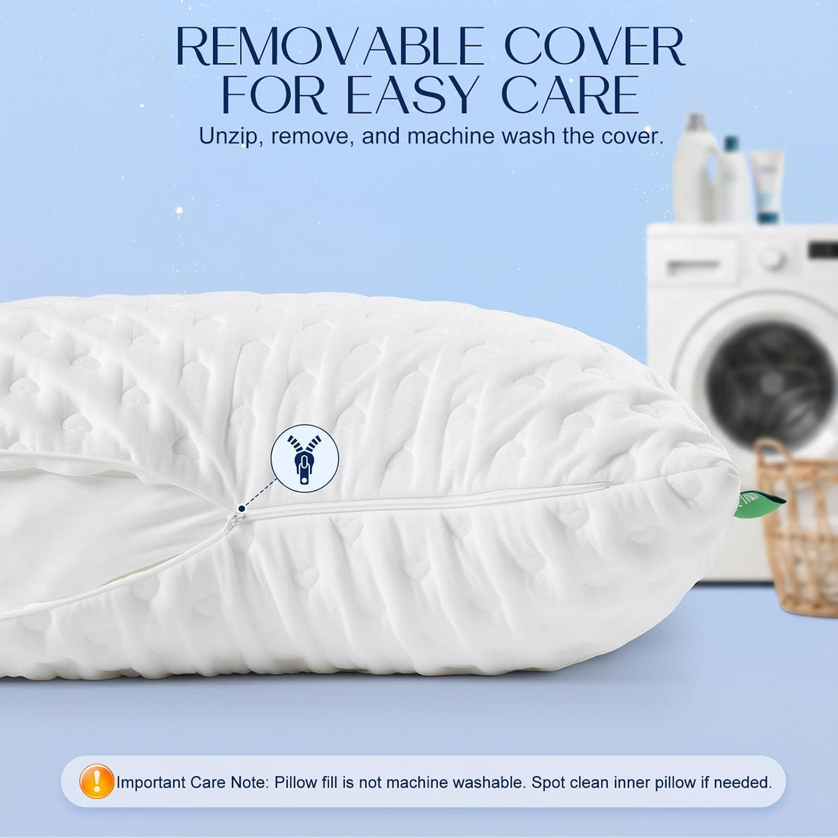 Almohadas para dormir de lado para comodidad de cuello y hombros, d...