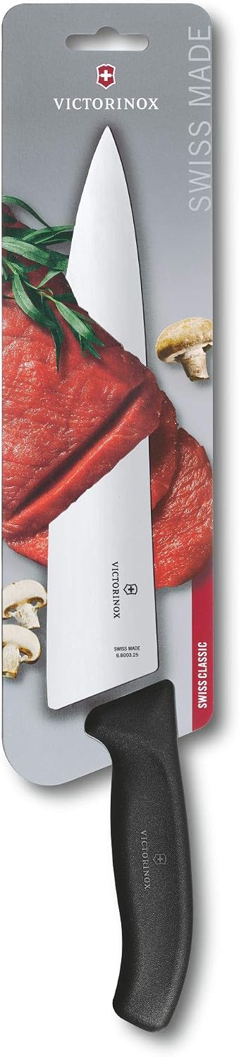 Victorinox Cuchillo de chef suizo clásico de 8 pulgadas, acero inox...