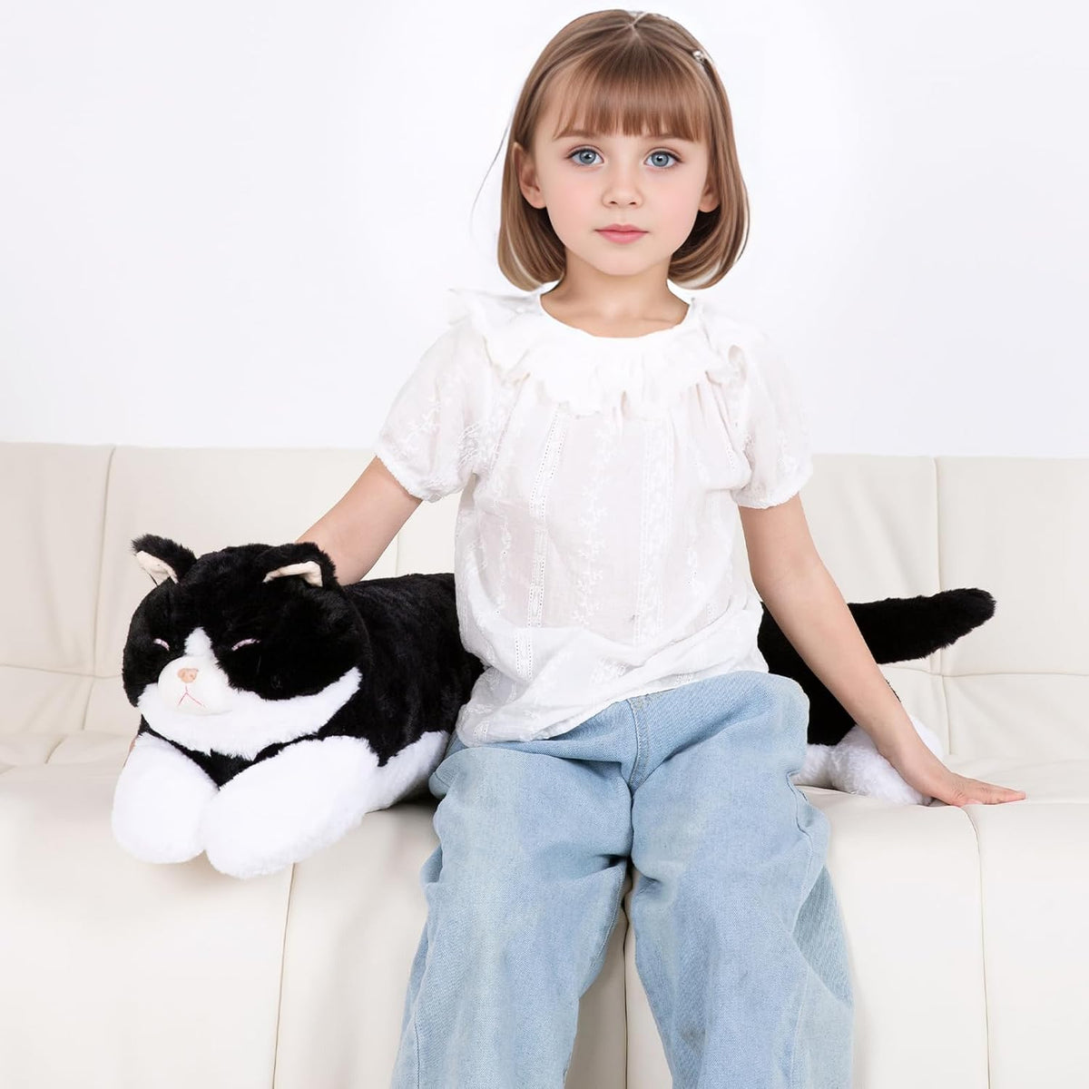 Juguete de peluche grande de 32 pulgadas, almohada grande de peluch...