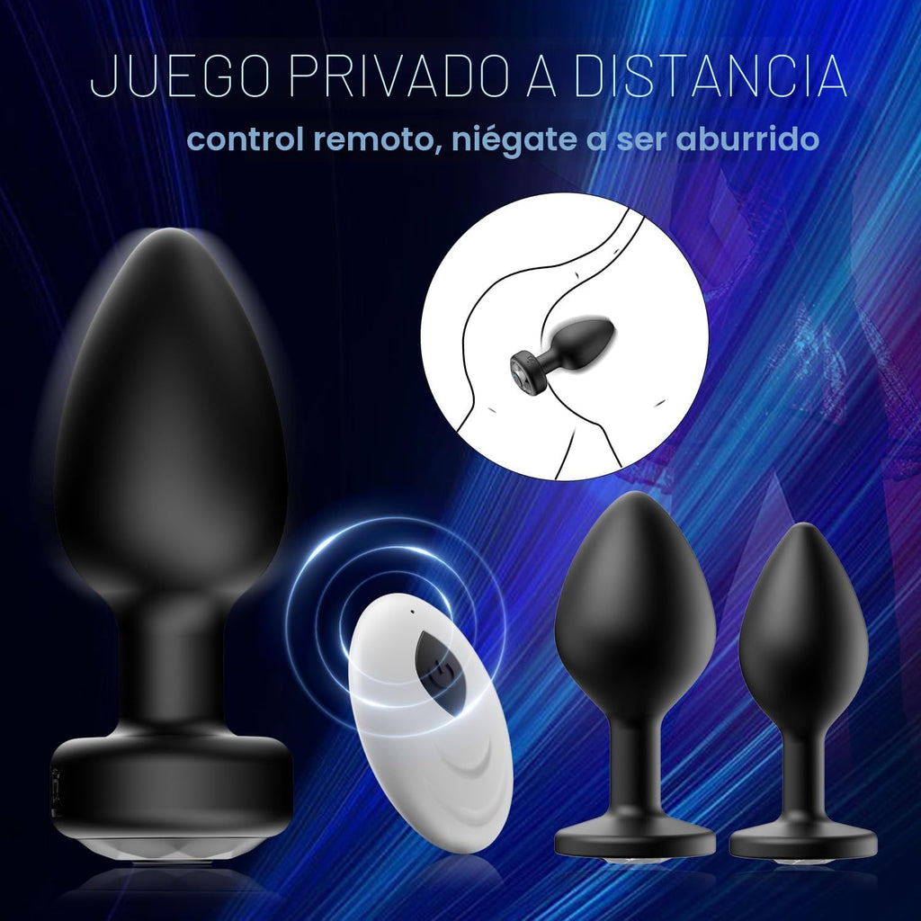 Vibrador de juguetes sexuales con enchufe anal, kit de entrenamient...