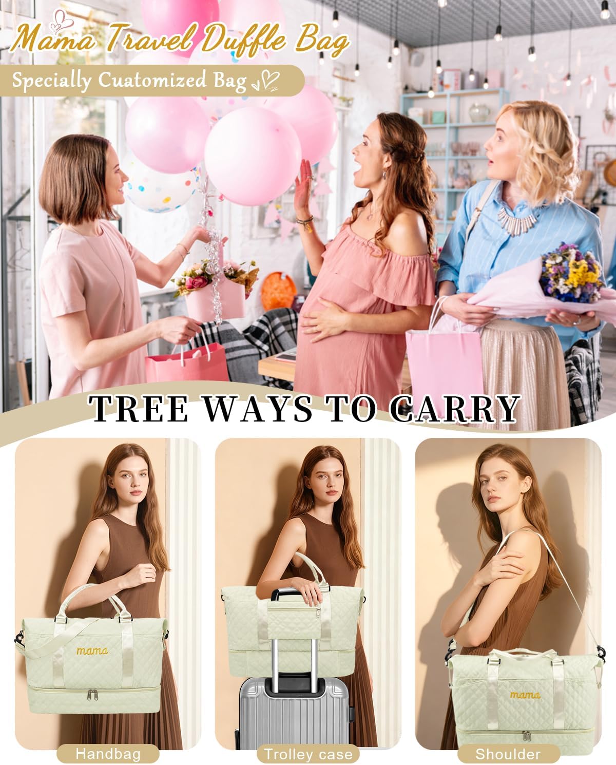 Mama Baby Bolsa de Hospital Esencial para Embarazo para Mujeres Par...