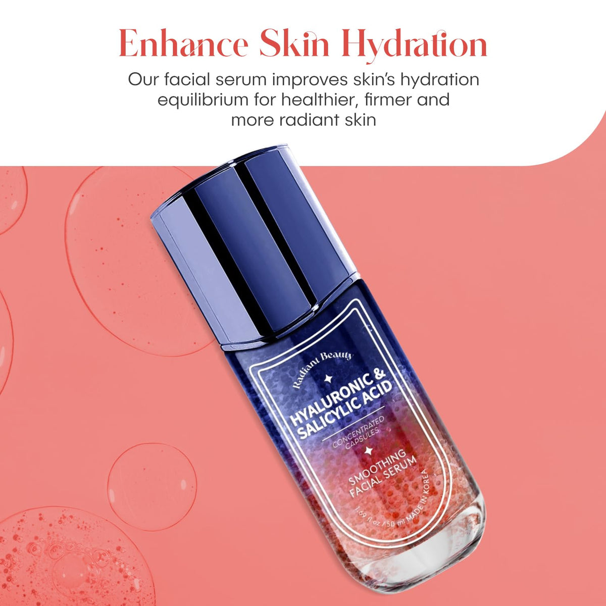 Radiant Beauty Suero Facial de Ácido Hialurónico - Antienvejecimien...