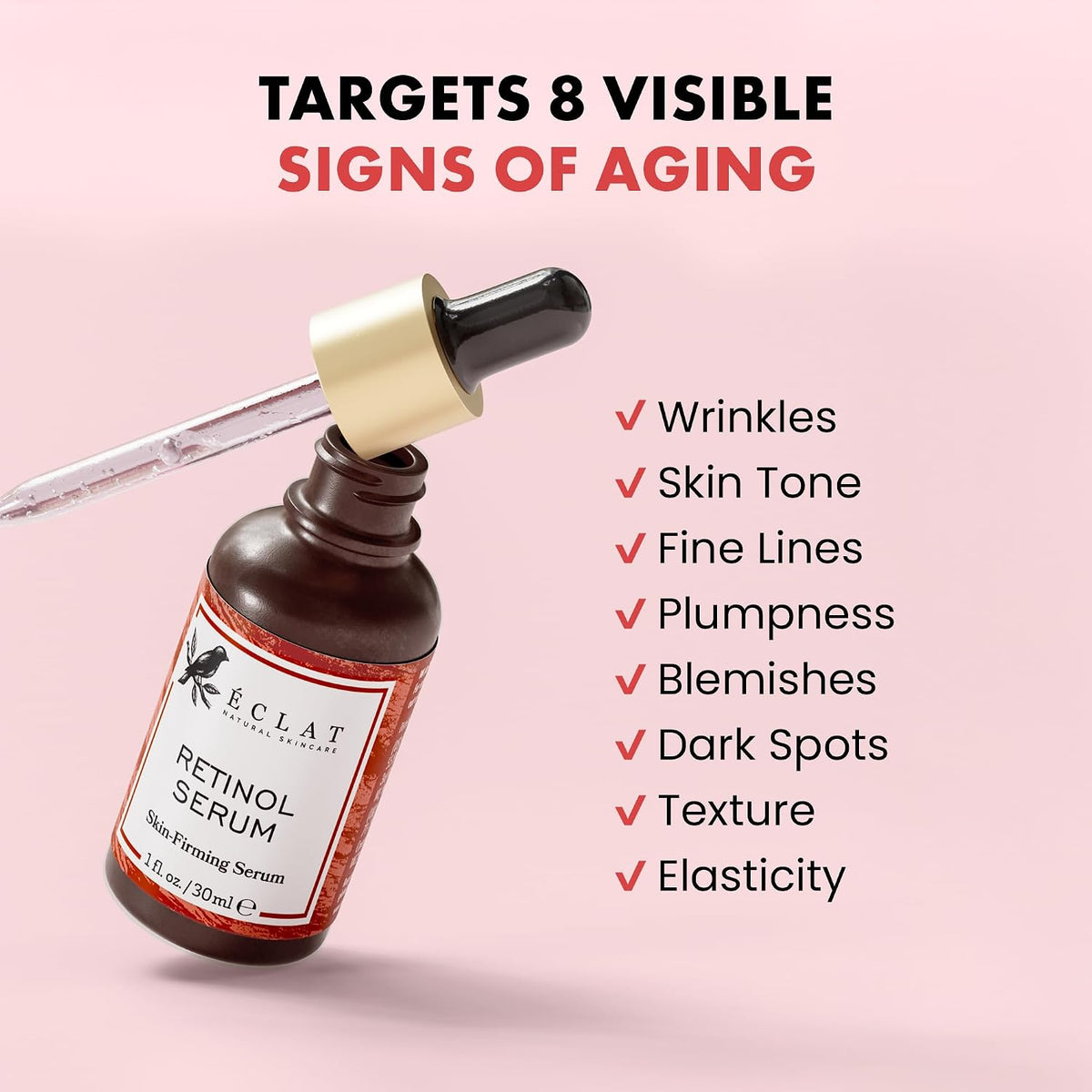 Suero de retinol al 2,5% para la cara - Tratamiento de cicatrices d...
