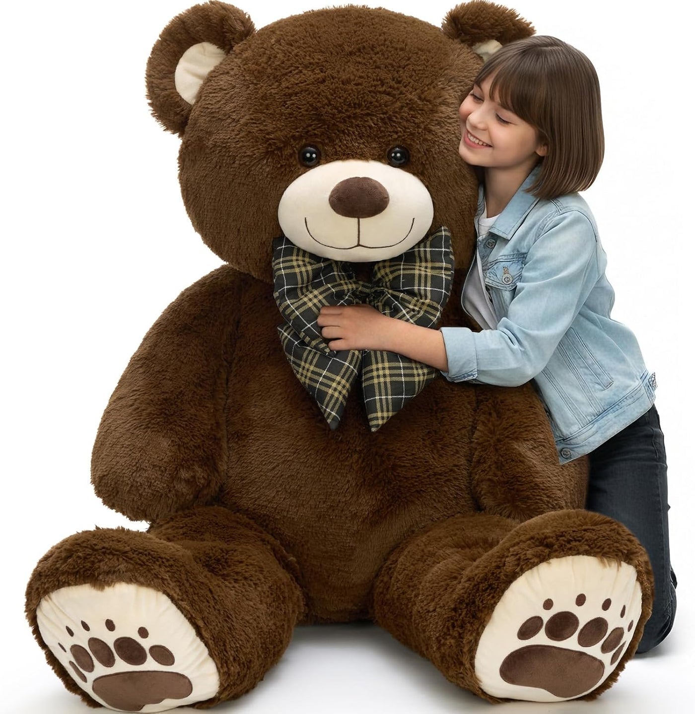 Karister Lifesize - Oso de peluche gigante de 4 pies, animal de pel...