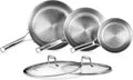 Roomena Sartén de titanio para cocinar, 8\/10\/12 pulgadas con tapa...