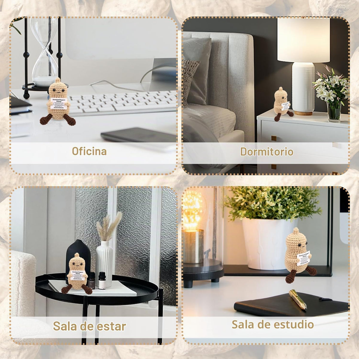 TOYMIS Juguetes de maní de punto de apoyo positivo | Hilados de lan...