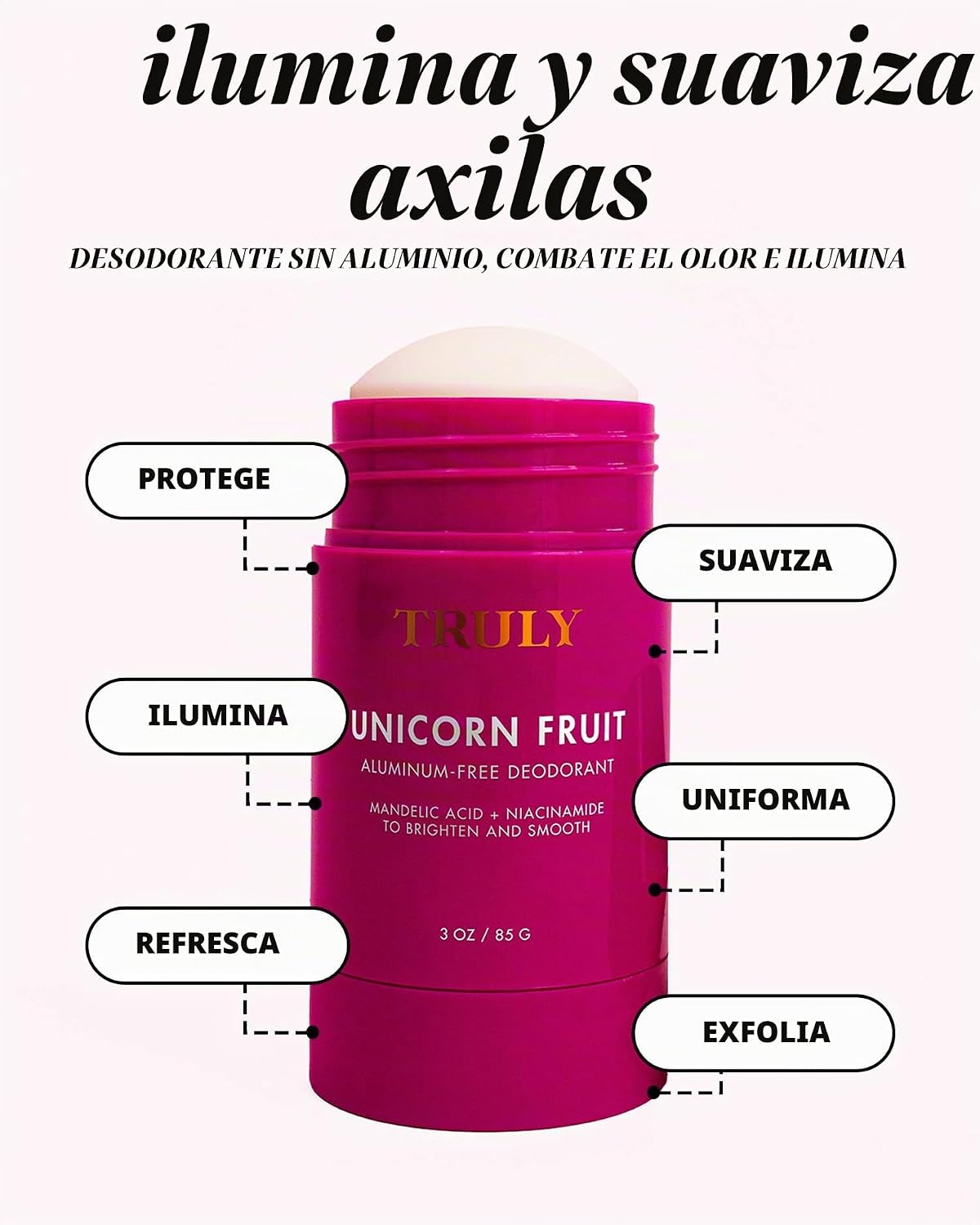 Truly Beauty Unicorn Fruit Skin Desodorante Iluminador | Sin Alumin...
