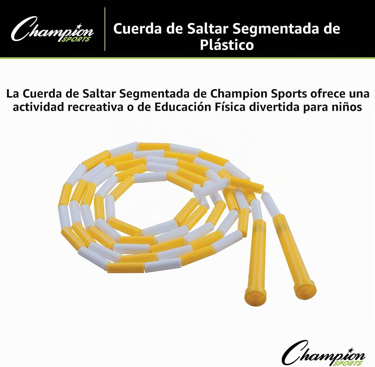 Cuerda para saltar segmentada de plástico Champion Sports