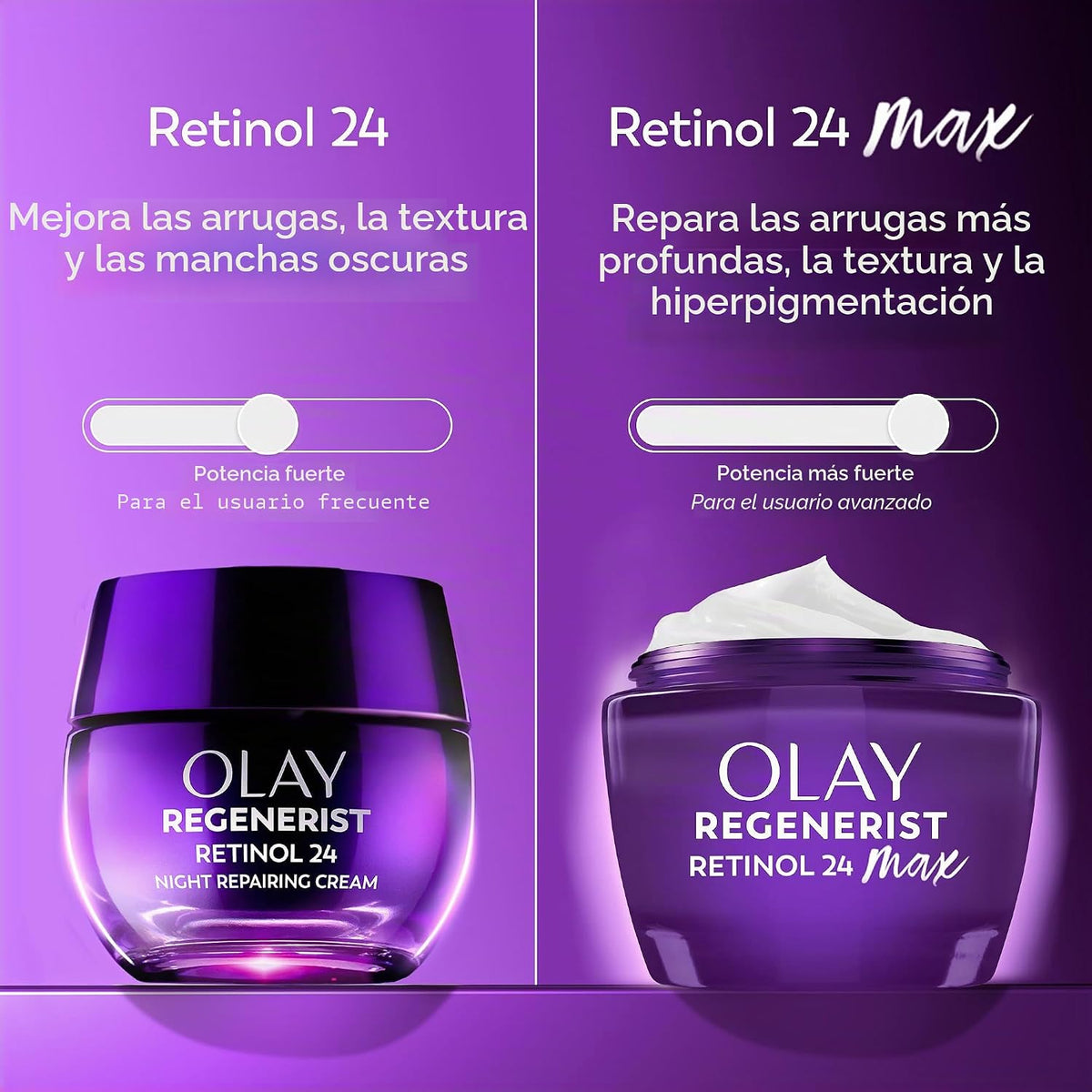 Olay Crema de noche de retinol para mujer, MAX, antienvejecimiento,...