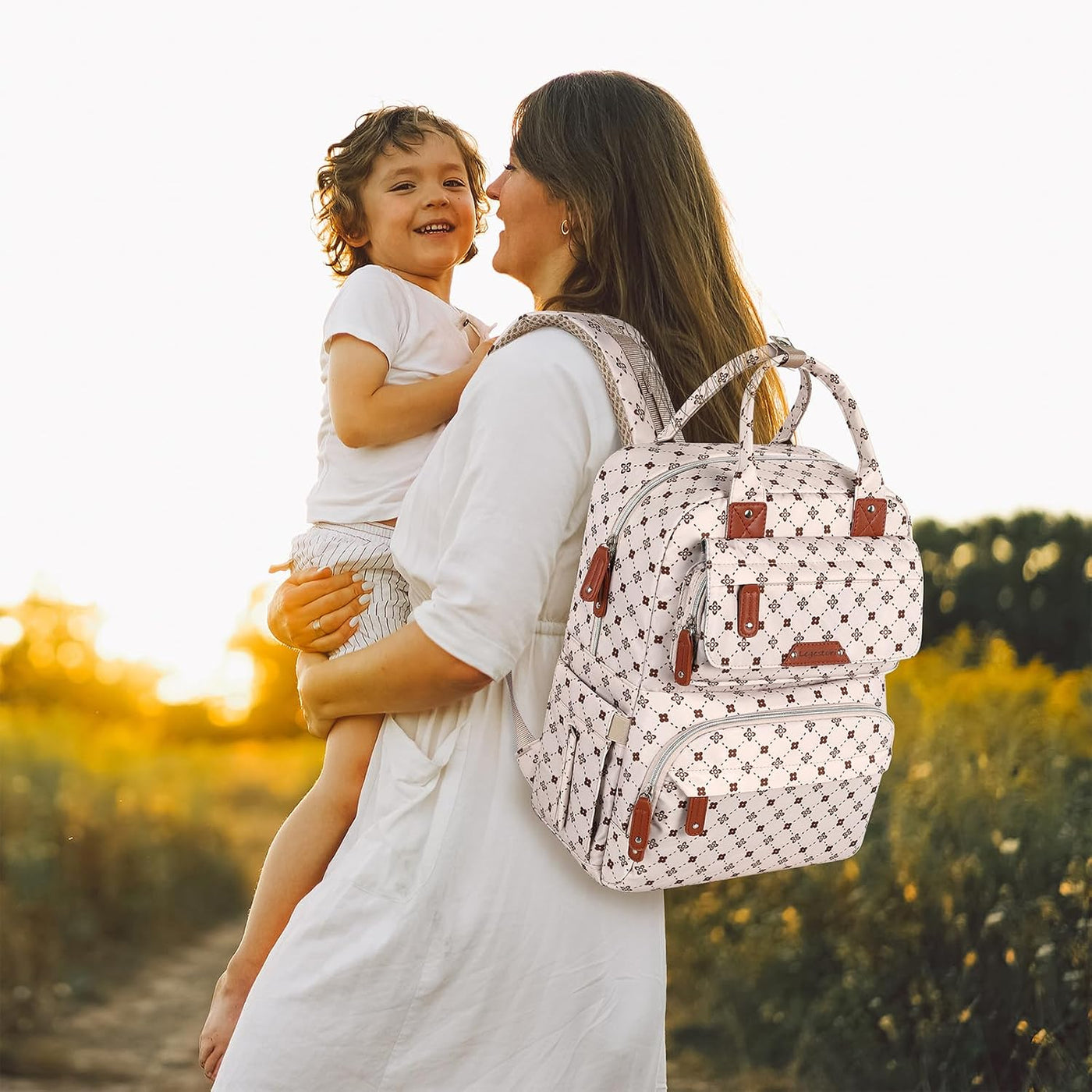 Legestori Mochila para pañales de bebé, bolsa de bebé para niñas, g...