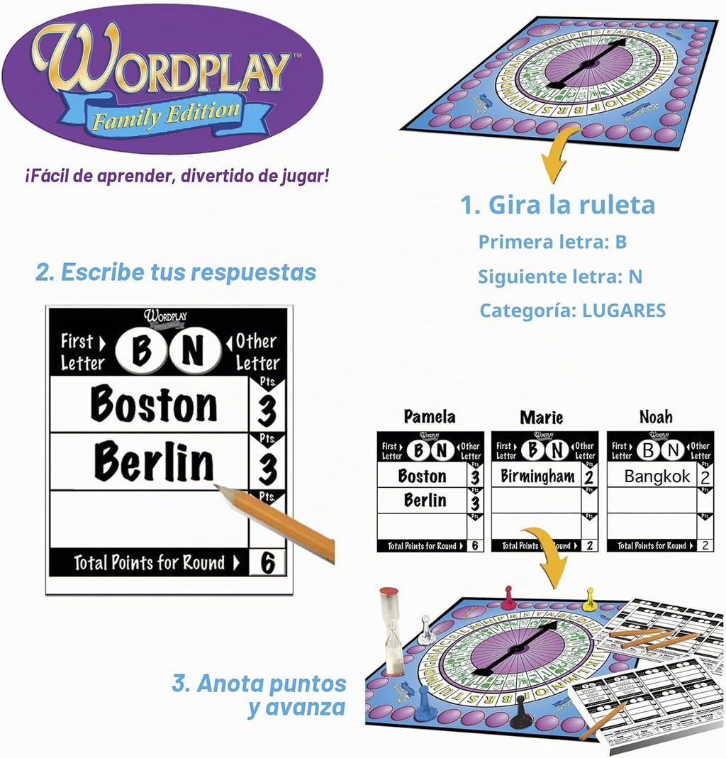 Juego de palabras: el mejor juego de mesa de desafío de palabras de ritmo rápido