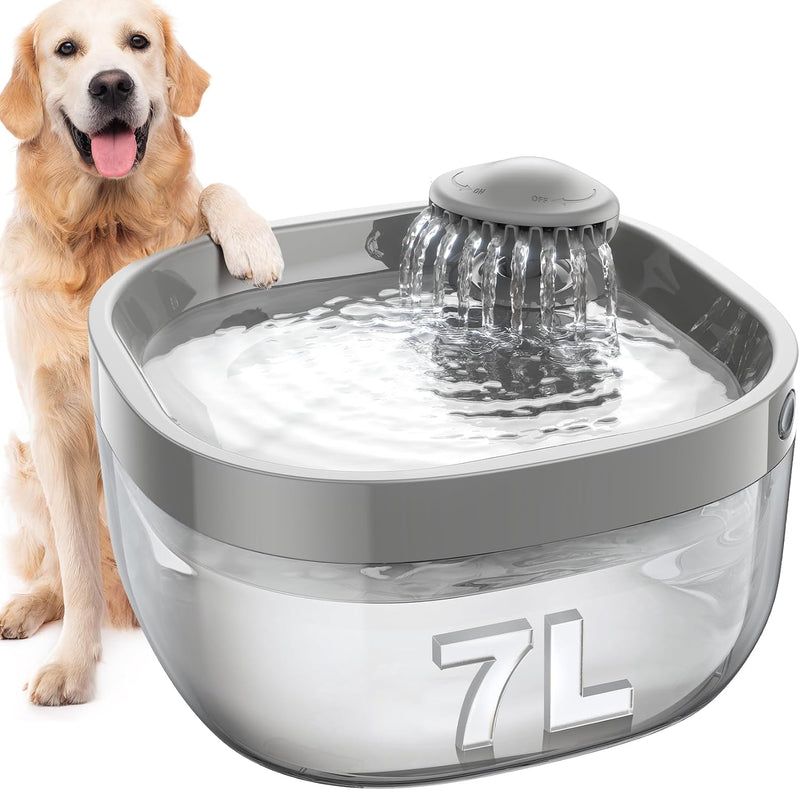 Fuente de agua de 7L\/1.8Gal para perros grandes, dispensador de ta...