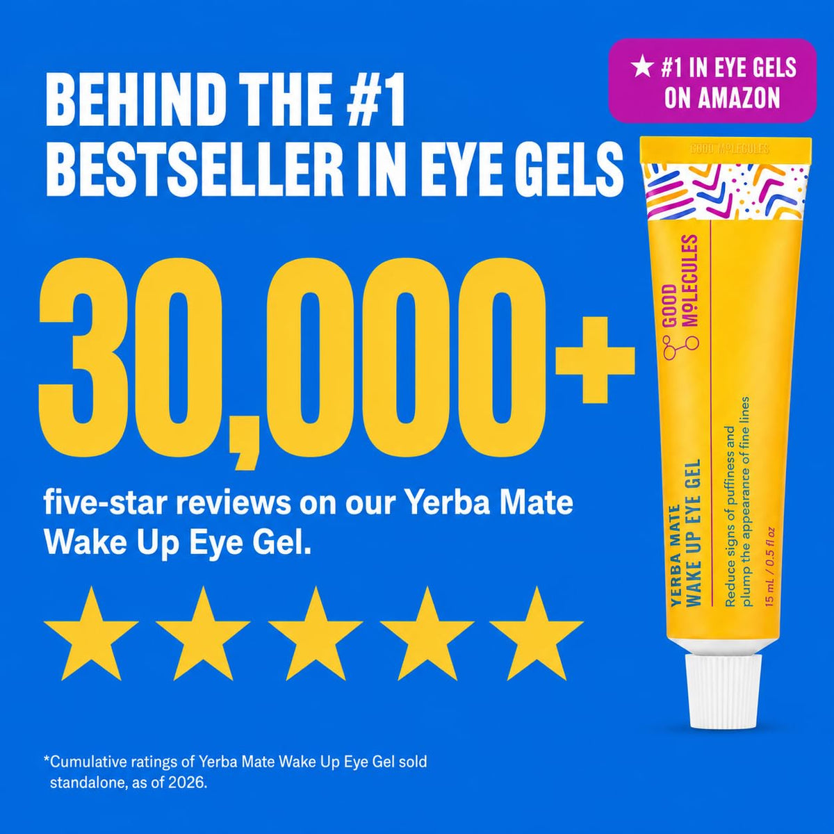 Good Molecules Set de ojos energizante, gel para ojos de yerba mate...